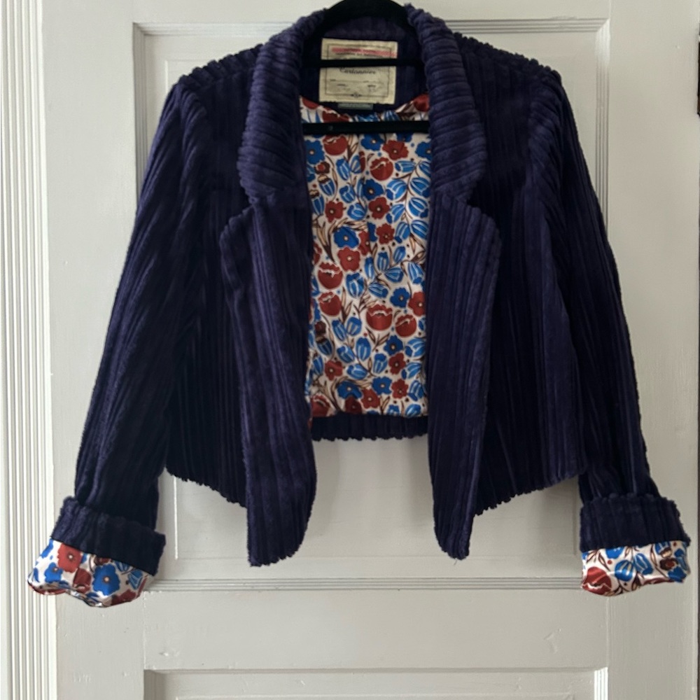 Anthropologie Cartonnier cropped jacket in size 14 - Picture 6 of 8